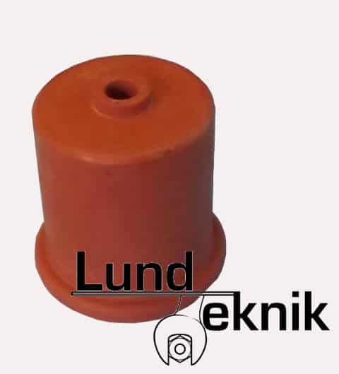 Gummihætte, til 1 liters Erlenm. 40 mm m/hul Gummihætte, til 1 liters Erlenm. 40 mm m/hul