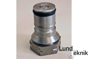 Valve, CO2, complete with o-ring and spring insert, 19/32