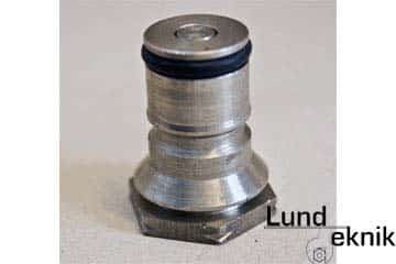Valve, CO2, complete with o-ring and spring insert, 9/16