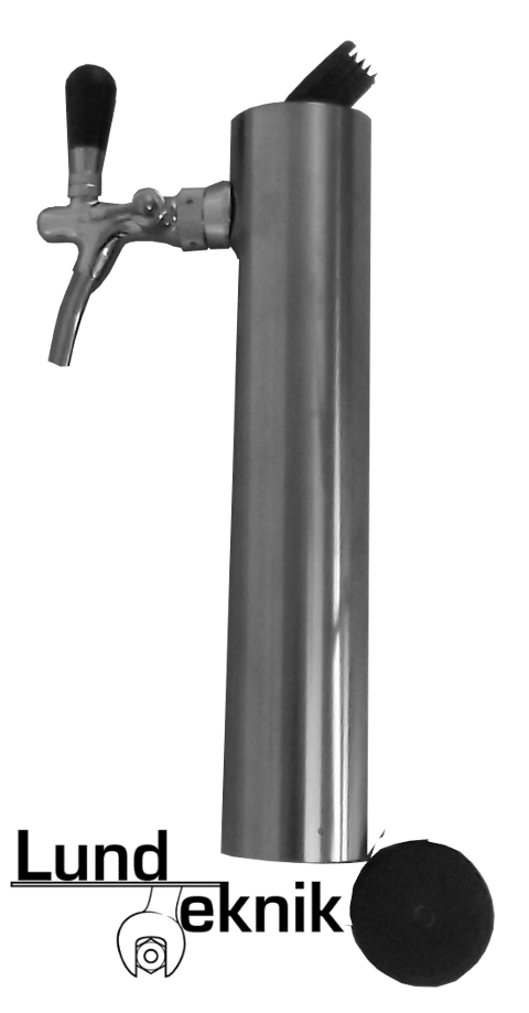 Tappesøjle, SS, 1 udgang, Ø76mm, til hulmontage Tappesøjle, SS, 1 udgang, Ø76mm, til hulmontage