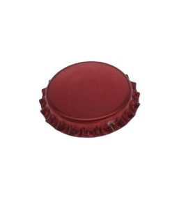 Red capsule, metallic, 26 mm