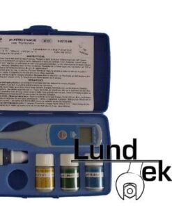 pH-meter med indbygget elektrode og termometer