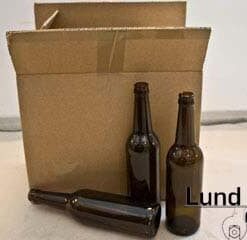 Flaske, brun, 50 cl, 15 stk i papkasse. Sendes IKKE