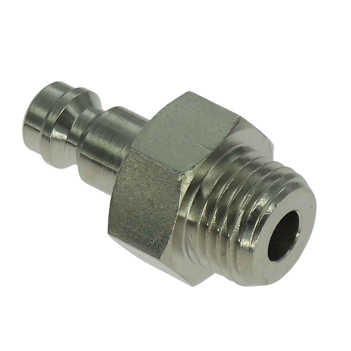 CO2 Lynkobling, han, selvlukkende, 1/4″ udv. rørgevind CO2 Lynkobling, han, selvlukkende, 1/4″ udv. rørgevind