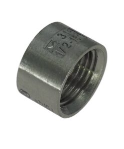 Halvmuffe, Syrefast stål, 1/2″
