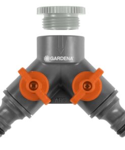 GARDENA To-vejs ventil 26,5mm (G 3/4″) / 21mm (G 1/2″)