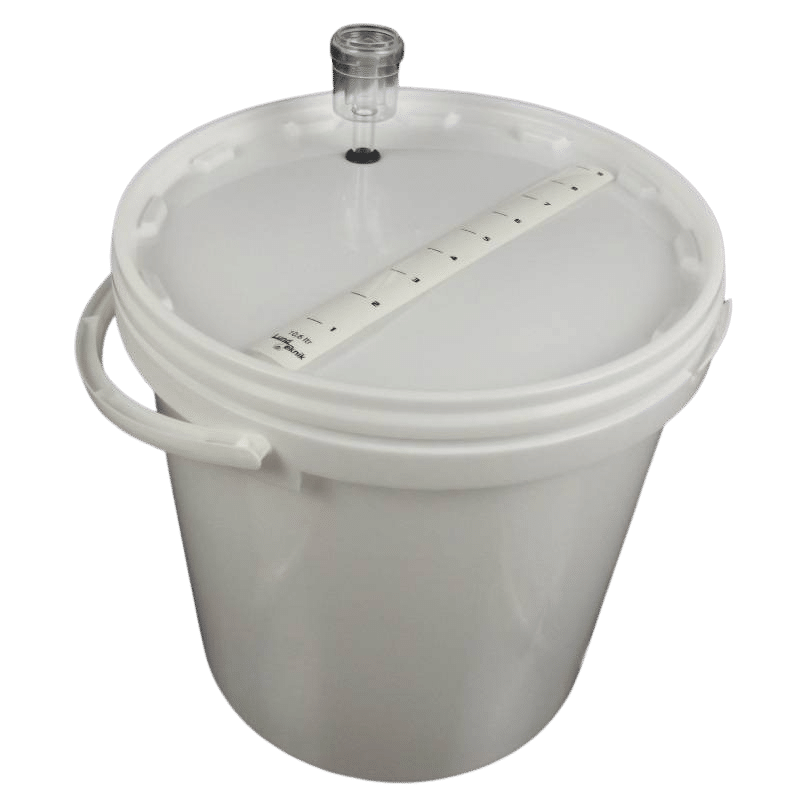 Lille gærspand m/ gærrør, 10,6 liter Lille gærspand m/ gærrør, 10,6 liter