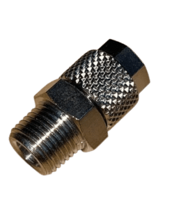 Slangetilslutning, 1/4″ nippel – 6/4 mm indv./udv. slange