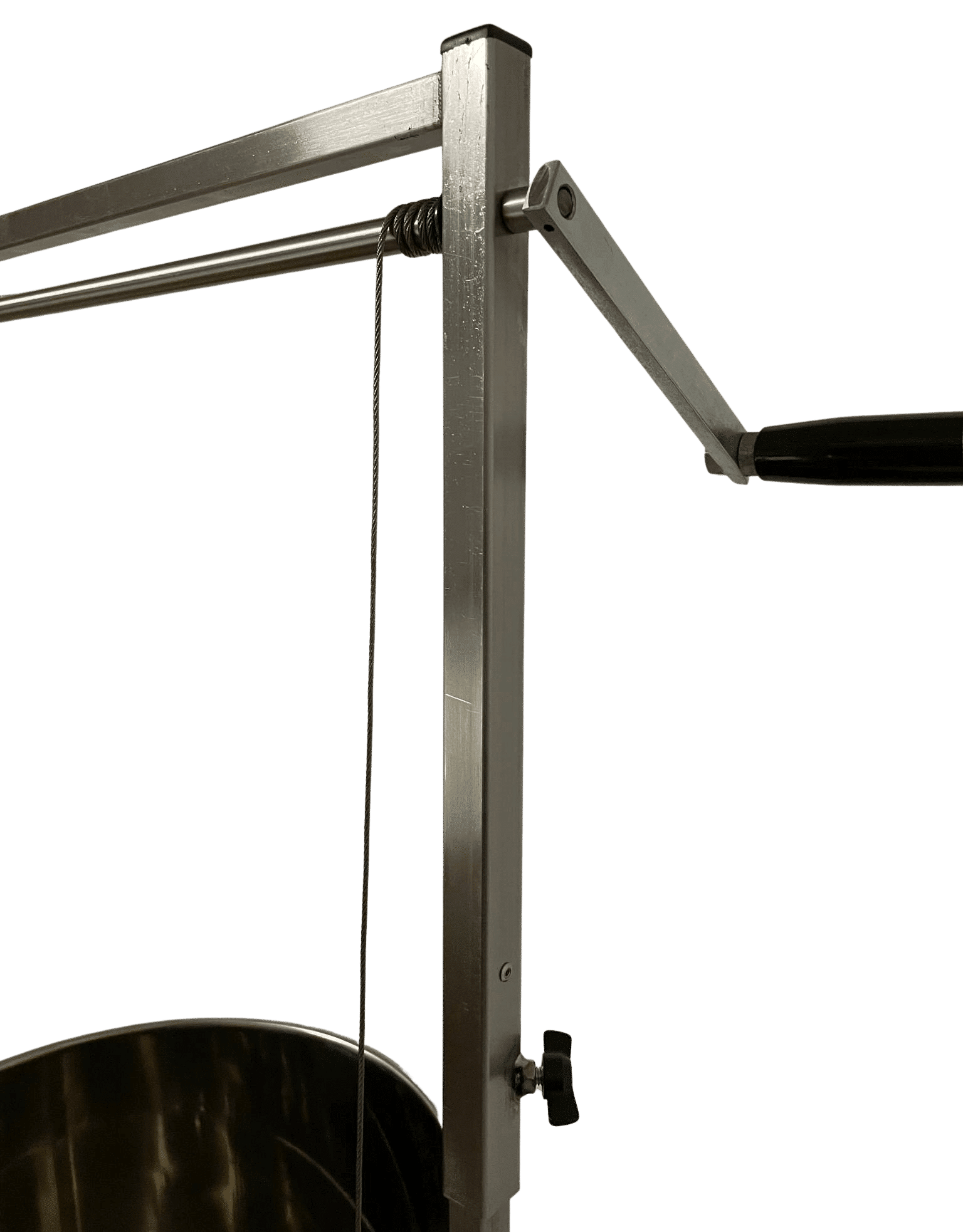 Crane with hoist for 50 - 70 litre brewing units</trp-post-container Crane with hoist for 50 - 70 litre brewing units</trp-post-container
