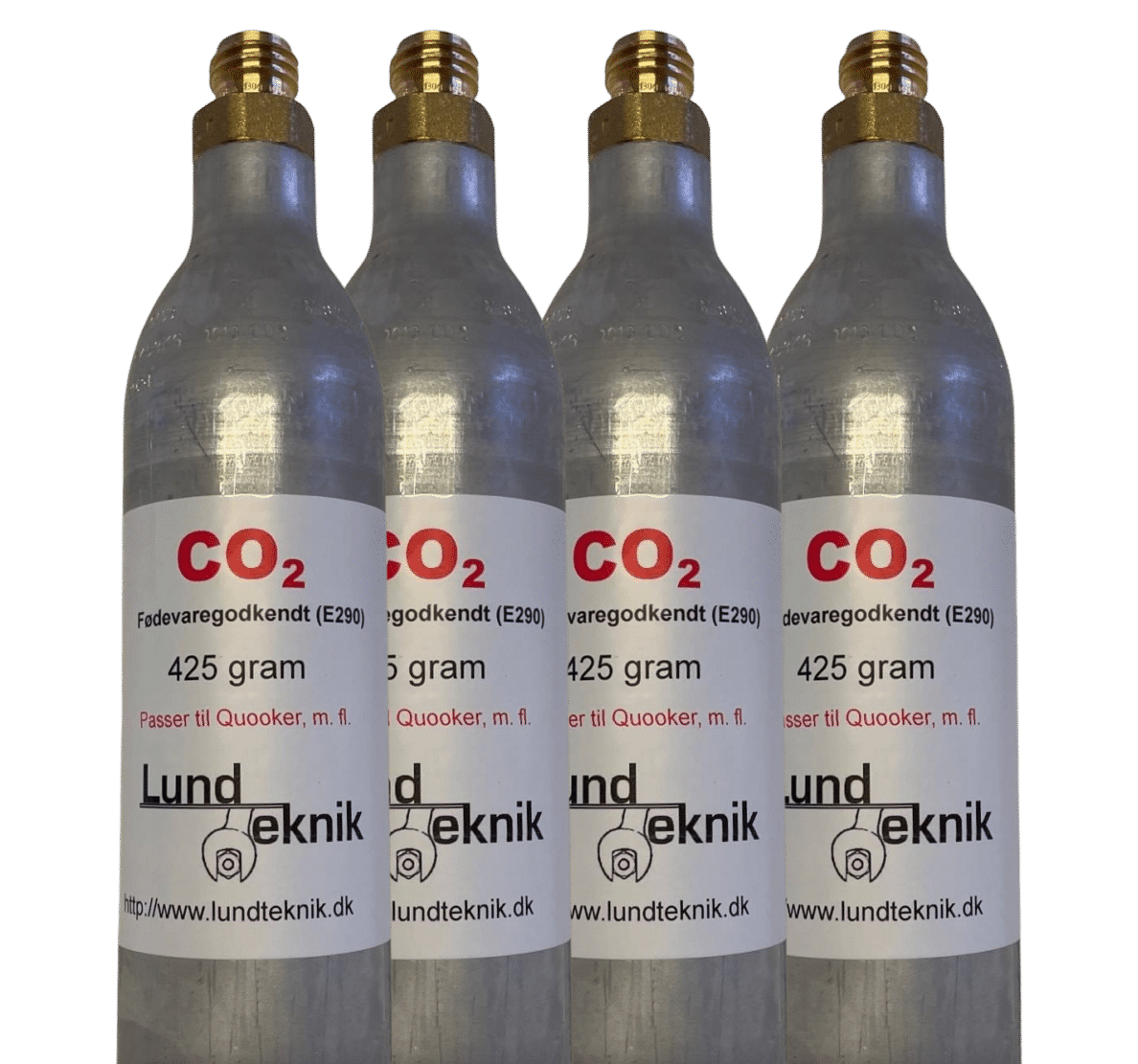 CO2 flaske, 425 gram til Quooker, 4 stk CO2 flaske, 425 gram til Quooker, 4 stk