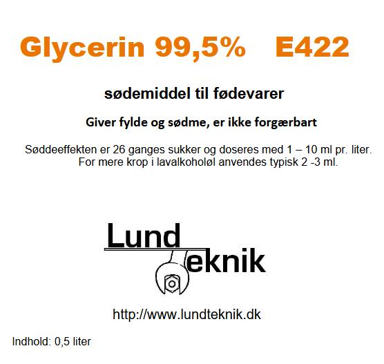 Glycerin 99,5%, 500 ml