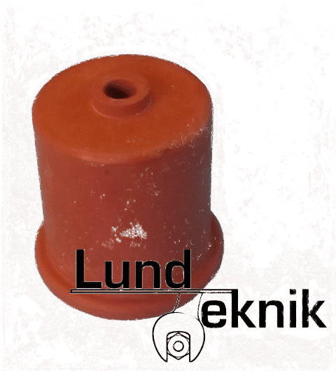 Gummihætte, til 2 liters Erlenm. 50 mm m/hul Gummihætte, til 2 liters Erlenm. 50 mm m/hul