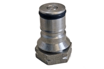 Valve, CO2, 19/32″, used, with new outer gasket