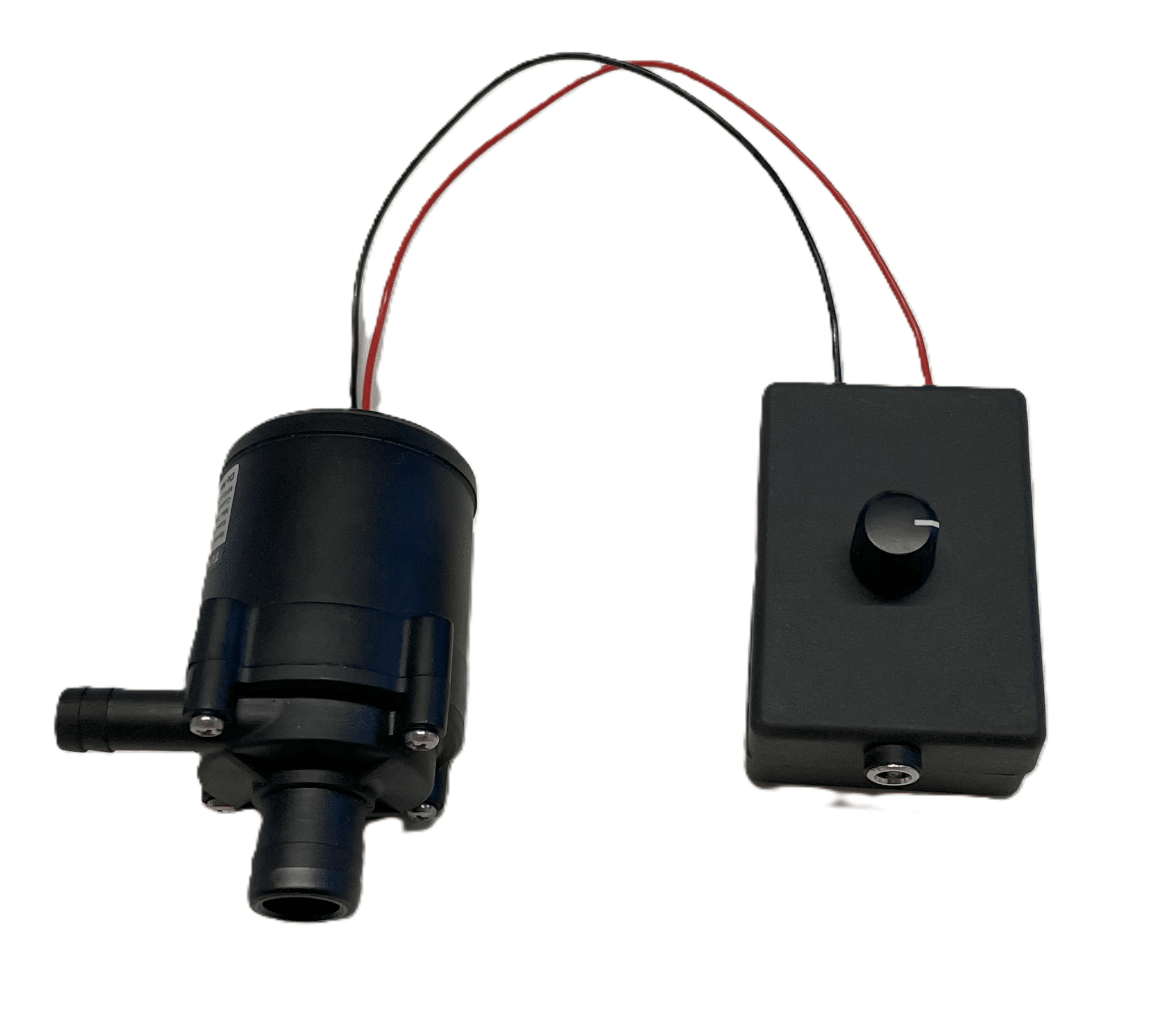 Magnetically coupled pump, 12 V DC, 9 litres per minute with speed control Magnetically coupled pump, 12 V DC, 9 litres per minute with speed control