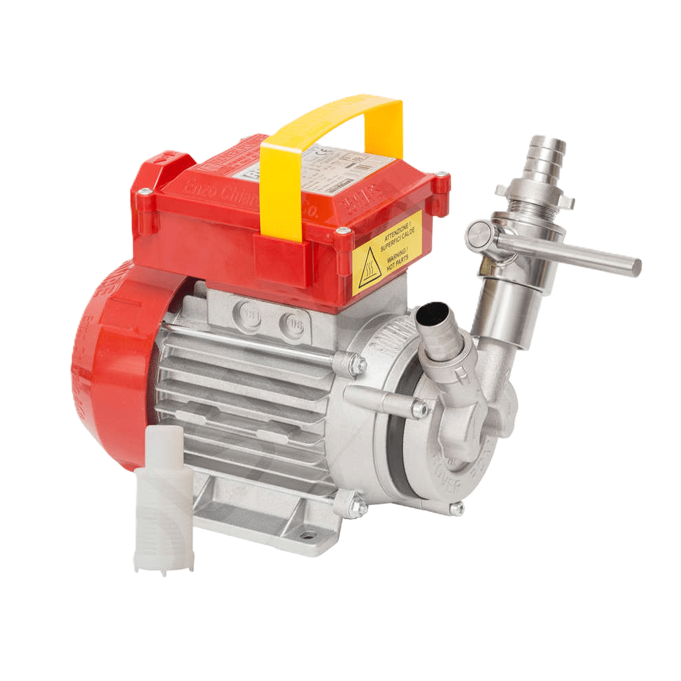 Pumpe, 40 liter pr. minut, 230VAC, 95 grader, syrefast stål Pumpe, 40 liter pr. minut, 230VAC, 95 grader, syrefast stål