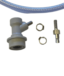 CO2 hose with quick connector and grey coupling for Cornelius