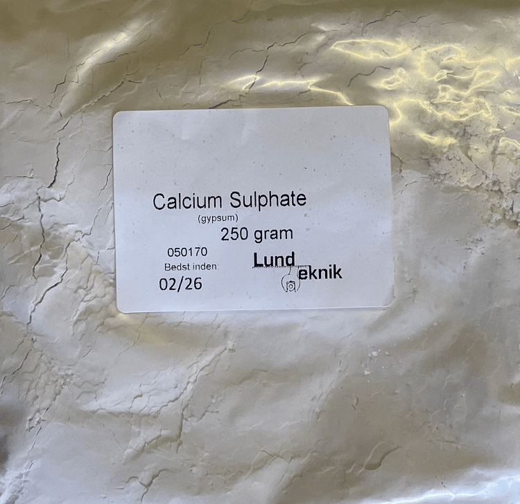 Calcium Sulphate (gypsum), CaSO₄ Calcium Sulphate (gypsum), CaSO₄