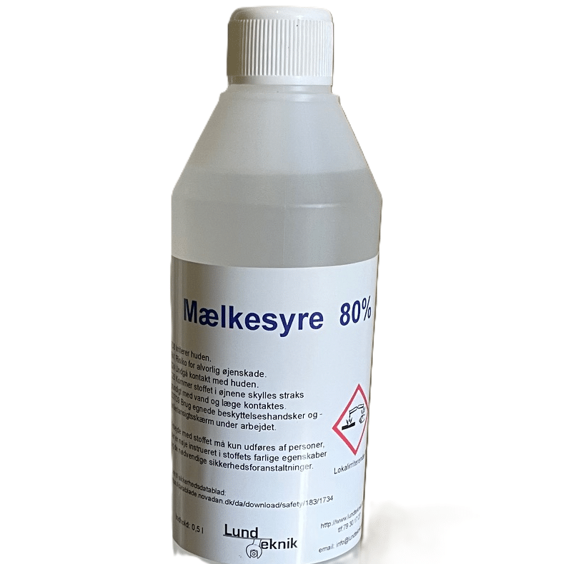 Mælkesyre, Lactic acid, 80% Mælkesyre, Lactic acid, 80%