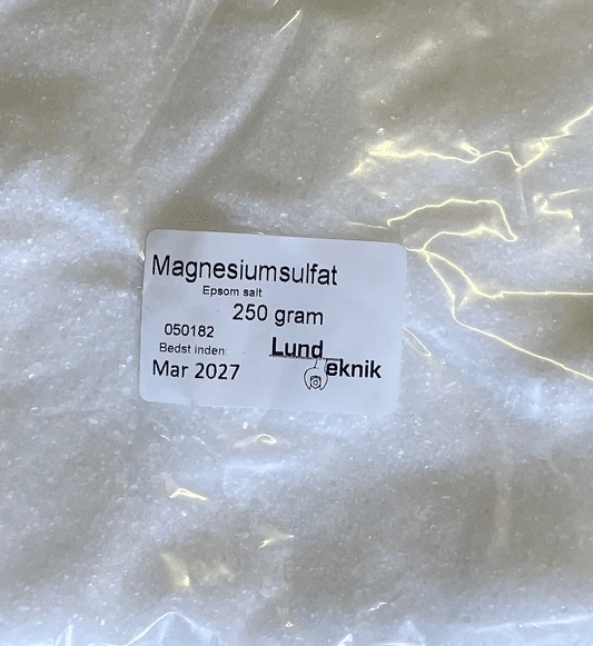 Magnesiumsulfat (Epsom salt), MgSO₄ Magnesiumsulfat (Epsom salt), MgSO₄